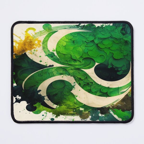 Item preview, St Patricks Day Artwork - Green abstract artwork designed and sold by Unwind-Art-Work.