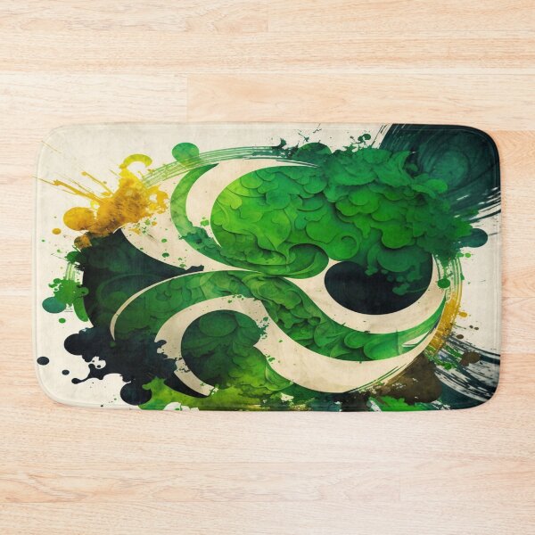 Item preview, St Patricks Day Artwork - Green abstract artwork designed and sold by Unwind-Art-Work.