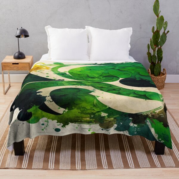 Item preview, St Patricks Day Artwork - Green abstract artwork designed and sold by Unwind-Art-Work.