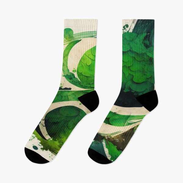 Item preview, St Patricks Day Artwork - Green abstract artwork designed and sold by Unwind-Art-Work.