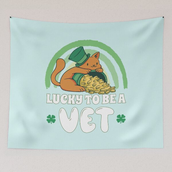 Item preview, Cute Cat Vet St Patricks Day Art designed and sold by MrEddie10.