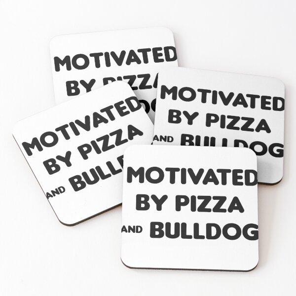 Item preview, Motivated by Pizza & Bulldog - Funny designed and sold by CheeseBlueprint.
