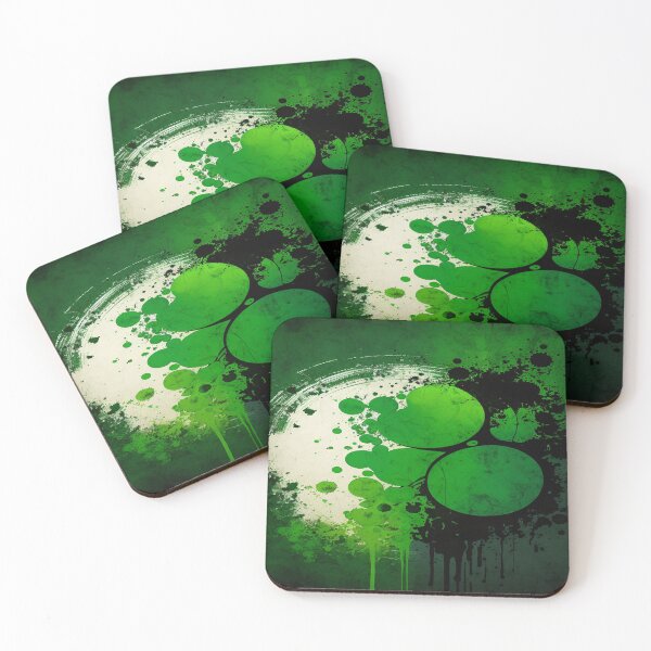 Item preview, St Patricks Day Artwork - Green abstract artwork designed and sold by Unwind-Art-Work.