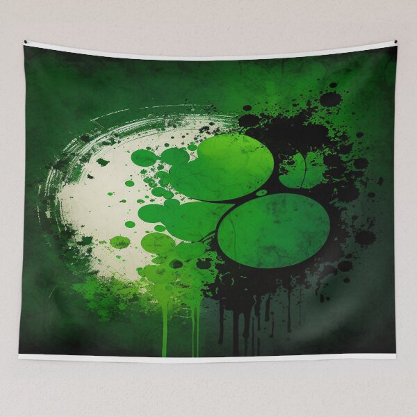 Item preview, St Patricks Day Artwork - Green abstract artwork designed and sold by Unwind-Art-Work.