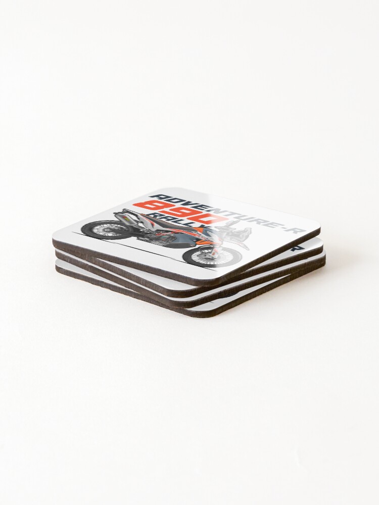 Thumbnail 4 of 5, Coasters (Set of 4), 890 Adventure R Rally designed and sold by Tlozic.