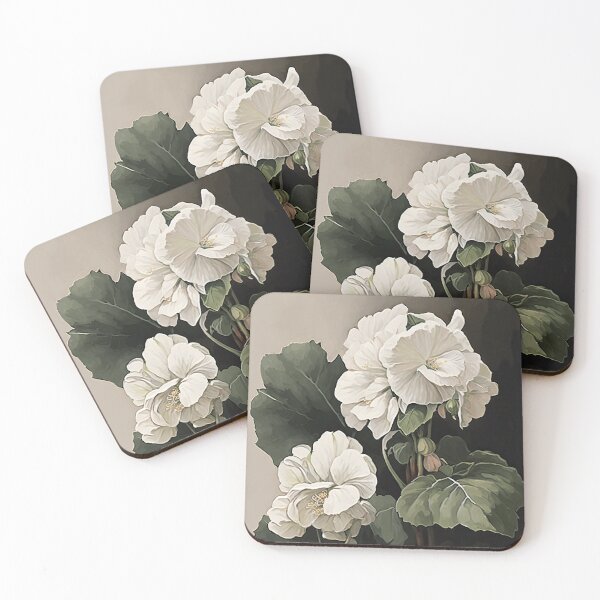 Aperçu de l'œuvre White Begonias créée et vendue par Vanover Designs.