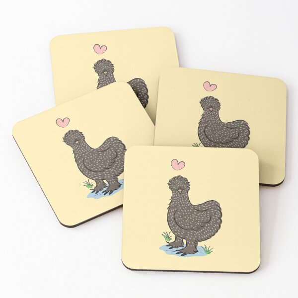 Item preview, LOVE Cuckoo Silkie Chicken designed and sold by Lulupainting.