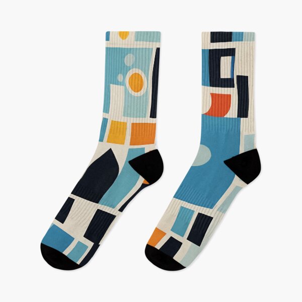 Item preview, Mcm 052 - shapes - (blue, orange and black) designed and sold by leartset.