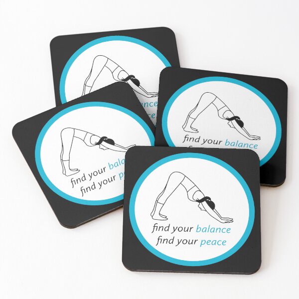 Item preview, Find Your Balance with Downward Facing Dog Yoga Pose Design designed and sold by SimpliText.