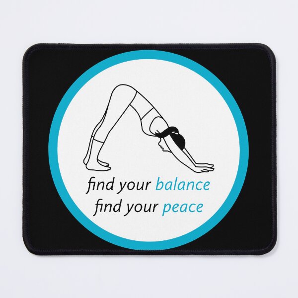 Item preview, Find Your Balance with Downward Facing Dog Yoga Pose Design designed and sold by SimpliText.