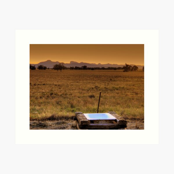 Item preview, Sunrise over the Warrumbungles Mountains 001 designed and sold by pedroski.