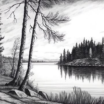 Pencil Drawing Of Nature, nature sketch HD wallpaper | Pxfuel