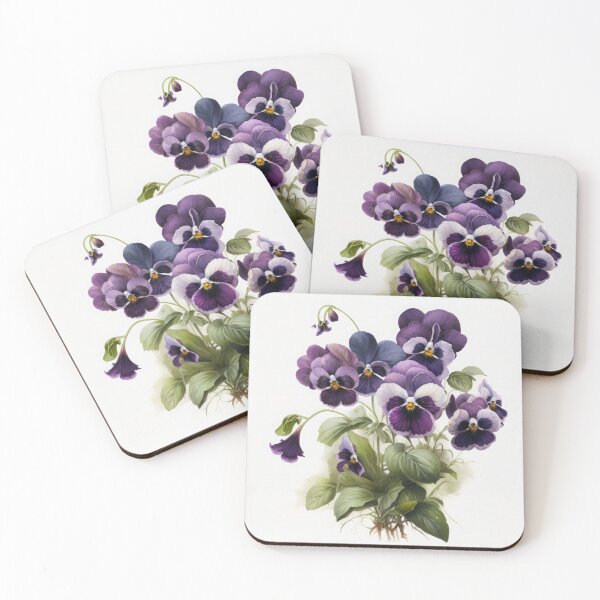 Item preview, Purple Violas  designed and sold by Vanover Designs.