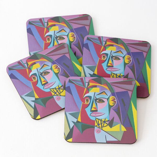 Item preview, Cubism Colorful Portrait designed and sold by syncscollective.