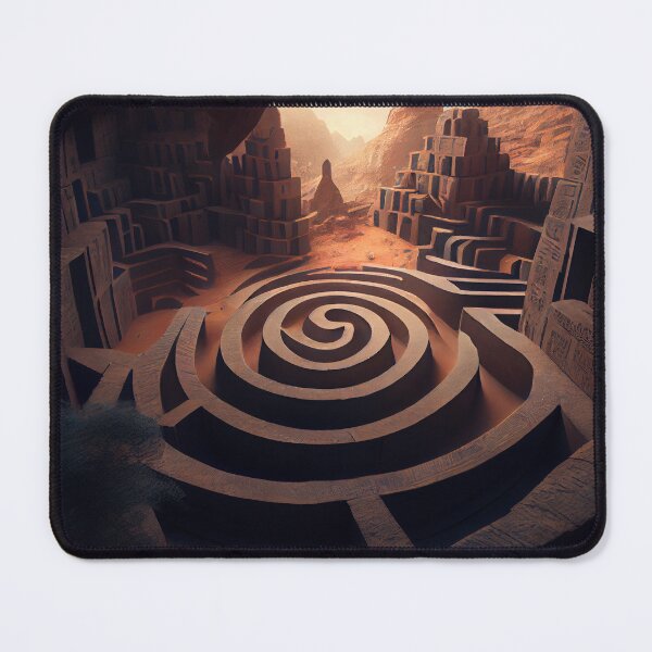 Item preview, The Maze of the Amulet Panorama Digital Painting designed and sold by CodeAndColors.