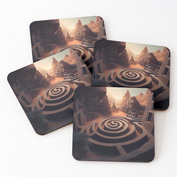 Item preview, The Maze of the Amulet Panorama Digital Painting designed and sold by CodeAndColors.