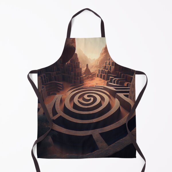 Item preview, The Maze of the Amulet Panorama Digital Painting designed and sold by CodeAndColors.