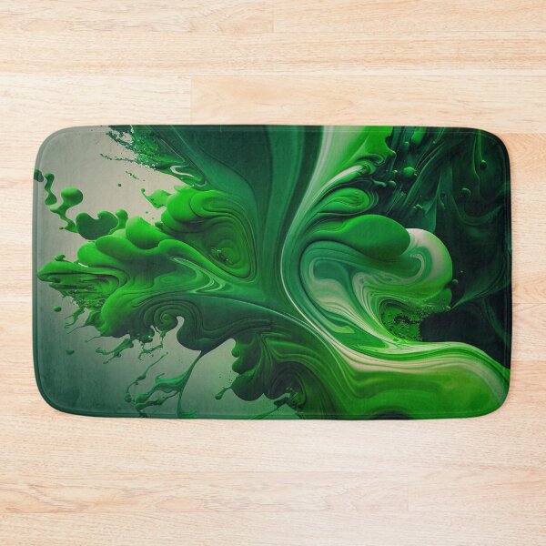 Item preview, St Patricks Day Artwork - Green abstract artwork designed and sold by Unwind-Art-Work.