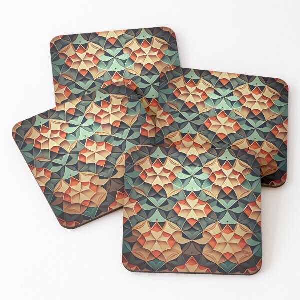 Item preview, Muted Pattern Digital Painting designed and sold by CodeAndColors.