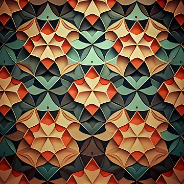 Artwork thumbnail, Muted Pattern Digital Painting by CodeAndColors