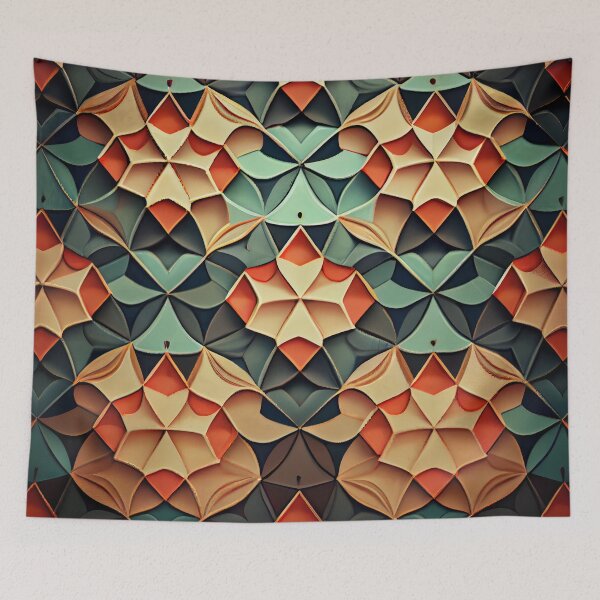 Item preview, Muted Pattern Digital Painting designed and sold by CodeAndColors.