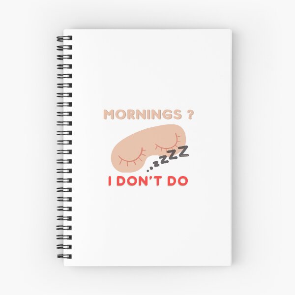 Item preview, I don't do mornings | designed and sold by YS-Prints.