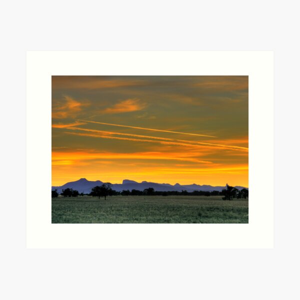 Item preview, Sunrise over the Warrumbungles Mountains 003 designed and sold by pedroski.