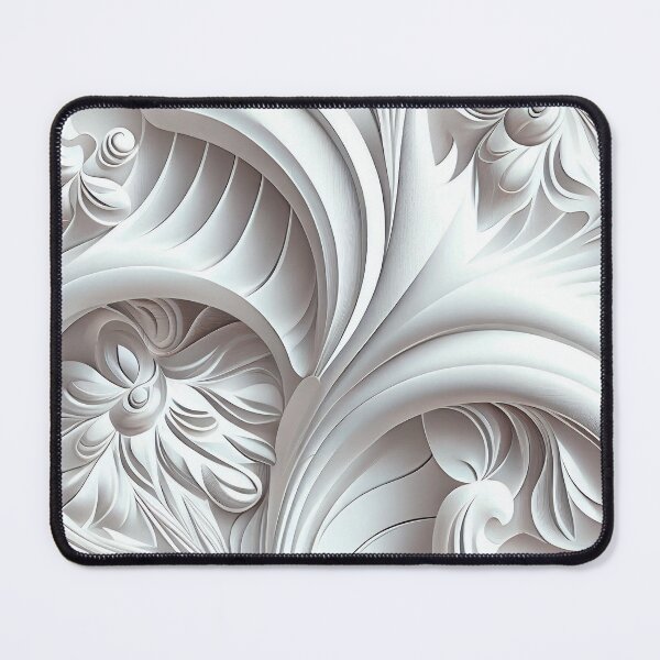 Item preview, Baroque Designer White Futuristic Modern Coastal P Digital Painting designed and sold by CodeAndColors.