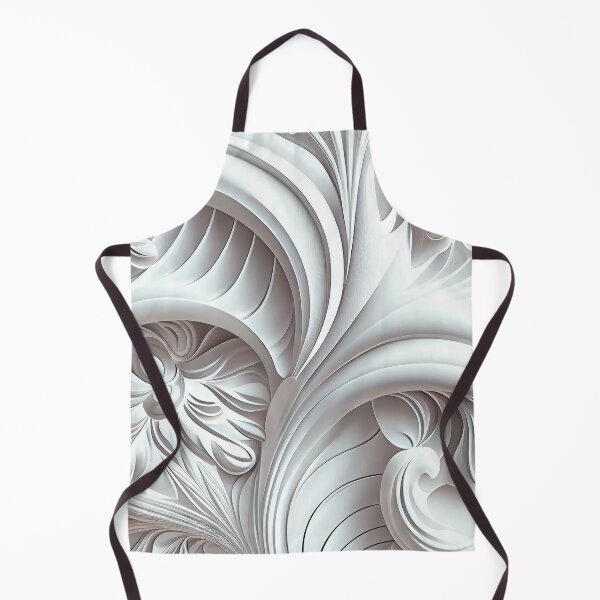 Item preview, Baroque Designer White Futuristic Modern Coastal P Digital Painting designed and sold by CodeAndColors.