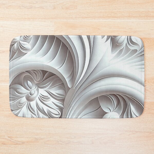 Item preview, Baroque Designer White Futuristic Modern Coastal P Digital Painting designed and sold by CodeAndColors.
