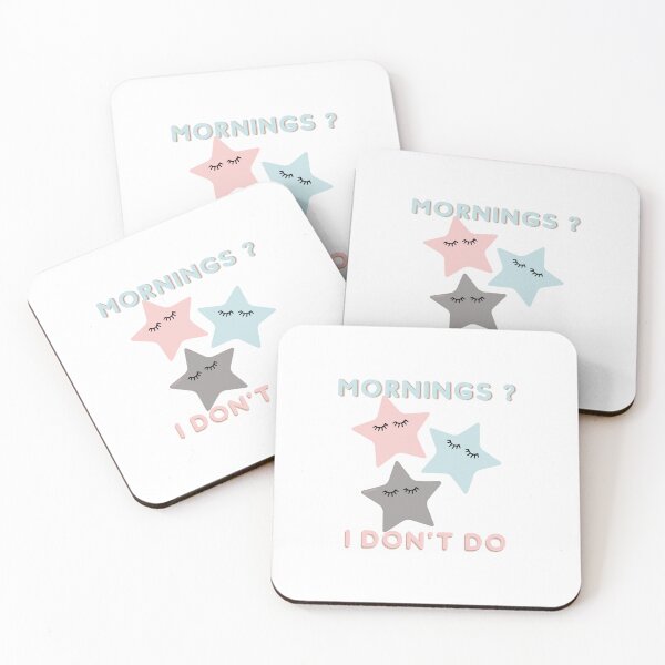 Item preview, I don't do mornings | designed and sold by YS-Prints.