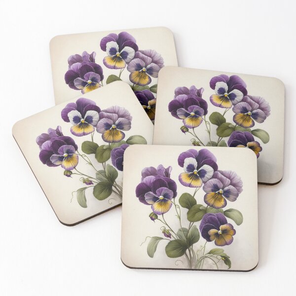Item preview, Purple Violas  designed and sold by Vanover Designs.