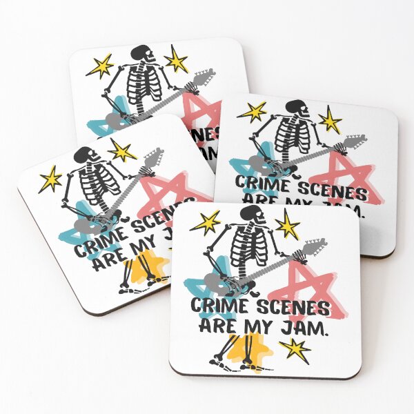 Item preview, Crime Scenes Are My Jam Sticker designed and sold by SceneOfTheCrime.