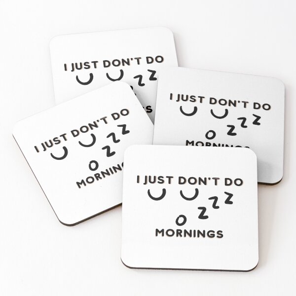 Item preview, I don't do mornings | designed and sold by YS-Prints.