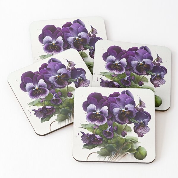 Item preview, Purple Violas  designed and sold by Vanover Designs.