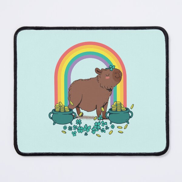Item preview, Capybara St Patricks Day Rainbow designed and sold by MrEddie10.