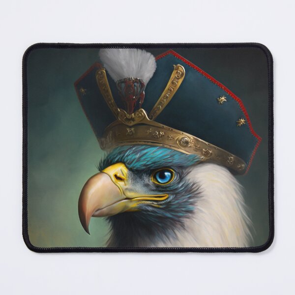 Item preview, EAGLE Portrait, Imperial Pet Portrait, Renaissance Animal Painting,  Pet Lover Gif, AI art, Print Art designed and sold by XIX361ART.