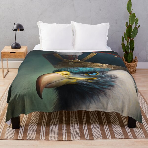 Item preview, EAGLE Portrait, Imperial Pet Portrait, Renaissance Animal Painting, Pet Lover Gif, AI art, Print Art designed and sold by XIX361ART.