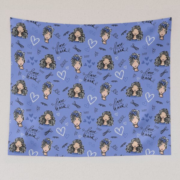 Item preview, Love is in the Hair (Gray) designed and sold by Curly-Cuties.