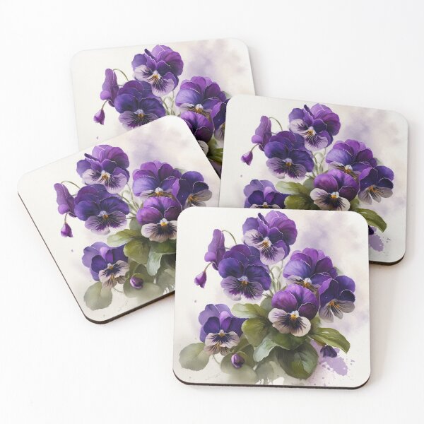 Item preview, Purple Violas  designed and sold by Vanover Designs.