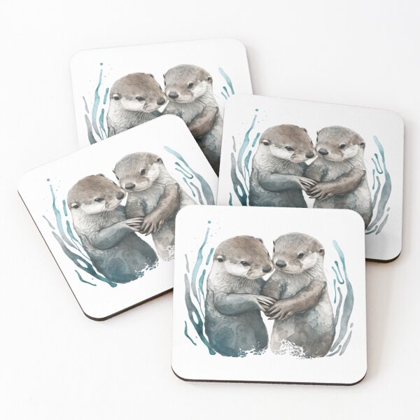 Item preview, Significant Otters - Otters Holding Hands designed and sold by DOPANDA ..