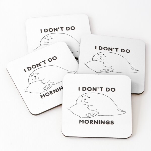Item preview, I don't do mornings | designed and sold by YS-Prints.
