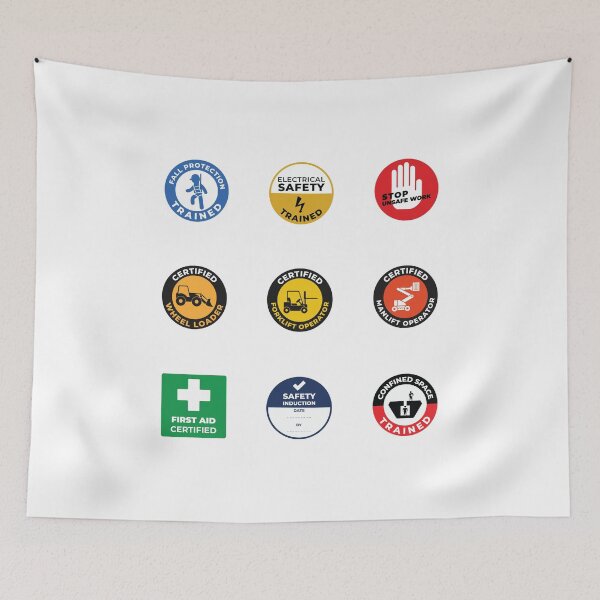 Item preview, Hard hat Safety badges, safety first designed and sold by Mqyou.