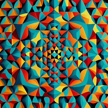 Imagen de la obra Vivid Pattern Digital Painting de CodeAndColors