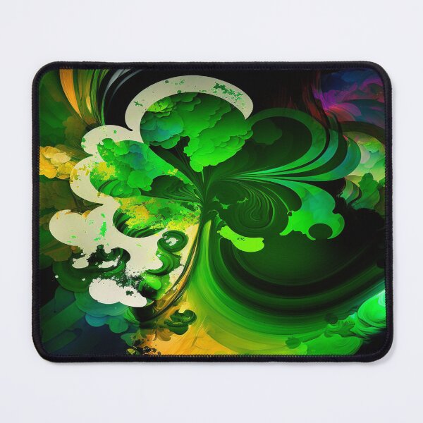Item preview, St Patricks Day Artwork - Green abstract artwork designed and sold by Unwind-Art-Work.