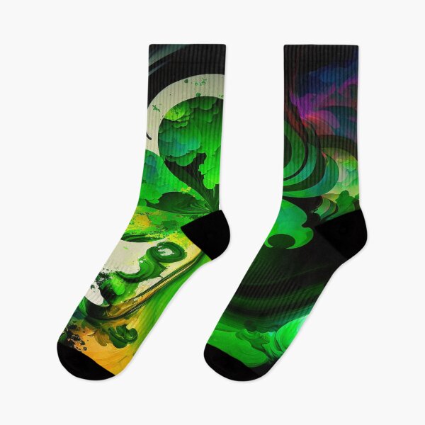 Item preview, St Patricks Day Artwork - Green abstract artwork designed and sold by Unwind-Art-Work.