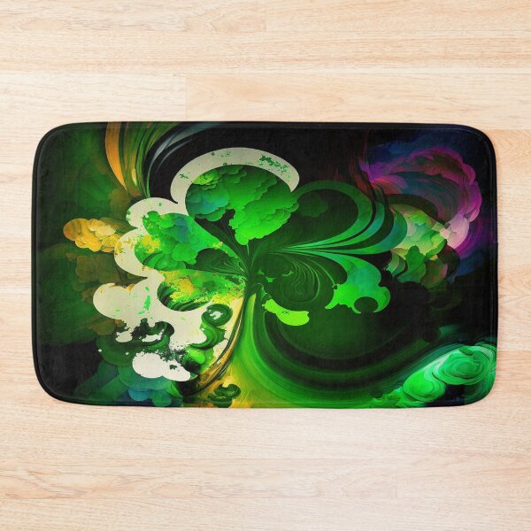 Item preview, St Patricks Day Artwork - Green abstract artwork designed and sold by Unwind-Art-Work.