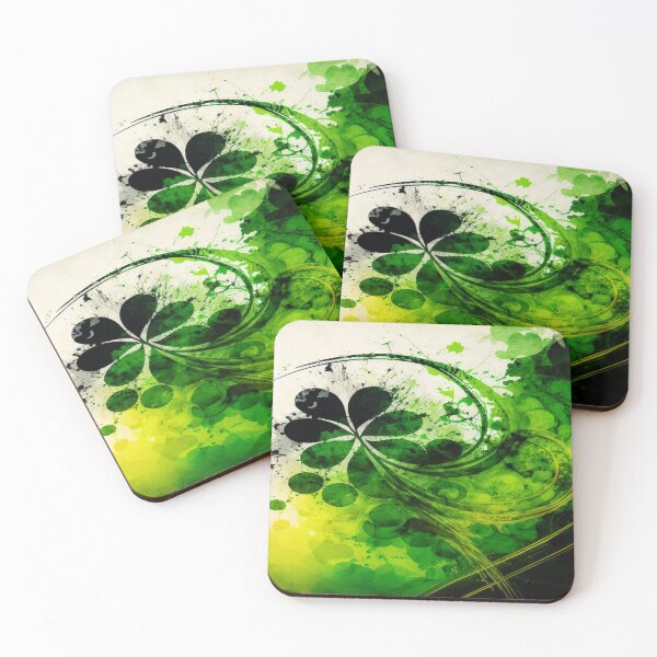 Item preview, St Patricks Day Artwork - Green abstract artwork designed and sold by Unwind-Art-Work.