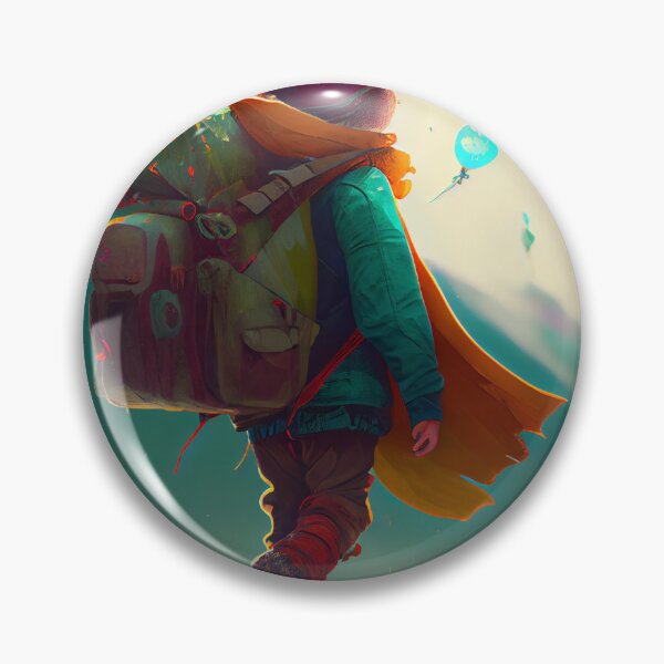 Artikelvorschau, The Joyful Wanderer Digital Painting entworfen und verkauft von CodeAndColors.