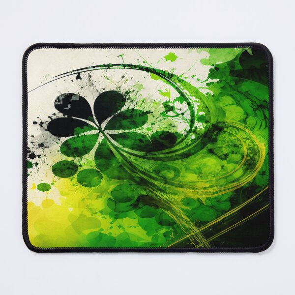 Item preview, St Patricks Day Artwork - Green abstract artwork designed and sold by Unwind-Art-Work.